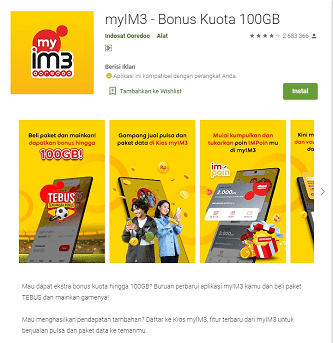 cara memasukan kode referral im3