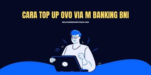 cara top up ovo via m banking BNI