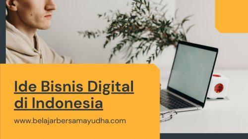 ide bisnis digital di indonesia