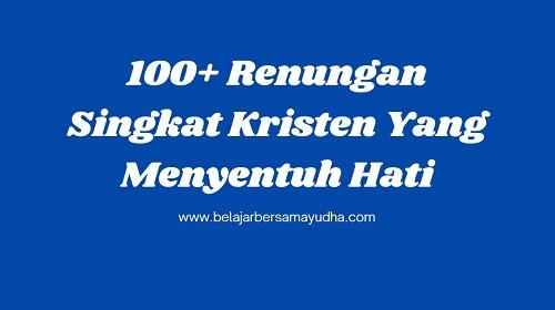 renungan singkat kristen