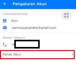 cara menghapus akun get contact