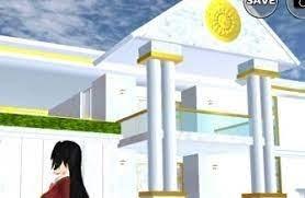 id rumah hitam putih di sakura school simulator