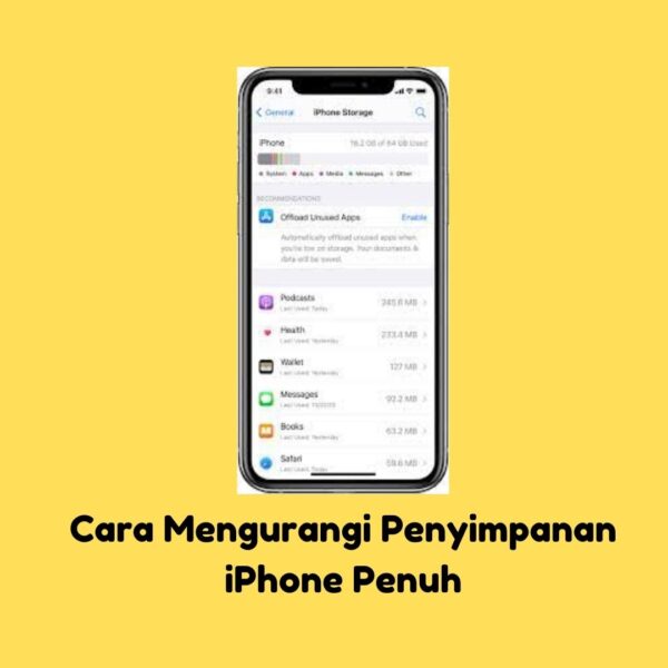Cara Mengurangi Penyimpanan iPhone