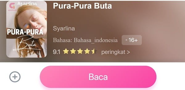 novel pura pura buta karya Syarlina