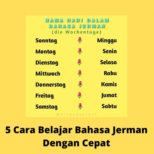 cara belajar bahasa jerman dengan cepat