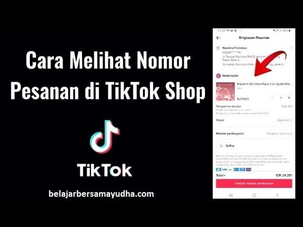 cara melihat pesanan di tiktok shop