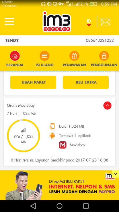 Aplikasi im3 tidak bisa dibuka