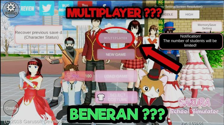 Cara mabar di sakura school simulator